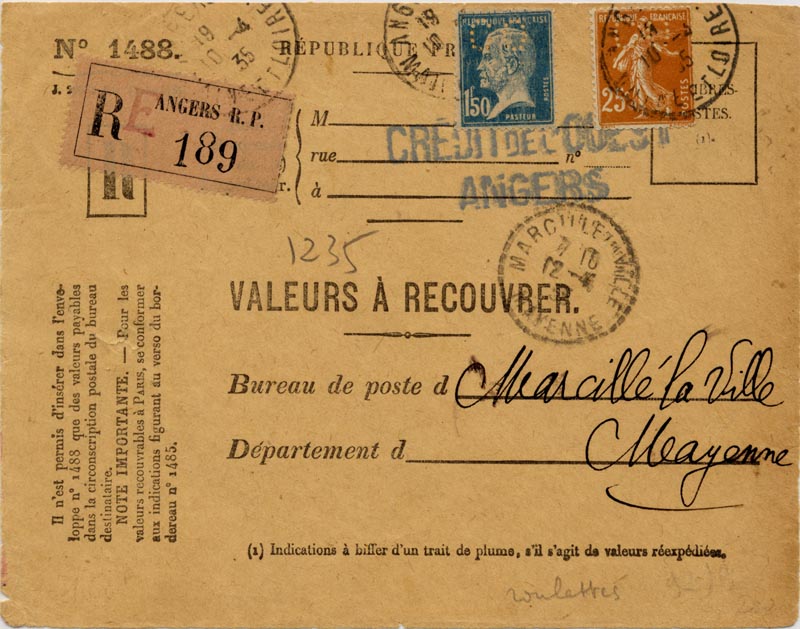 Valeur à recouvrer 19350410