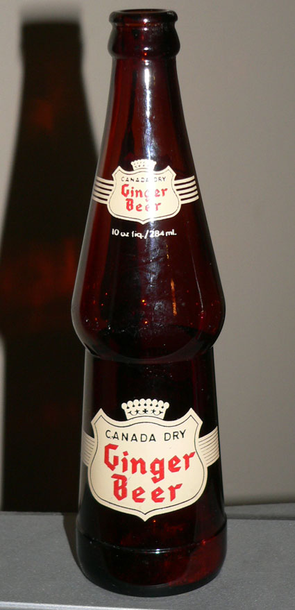 Bouteille de liqueur ACL "CANADA DRY GINGER BEER" - 10oz / 284ml Xcdgin11