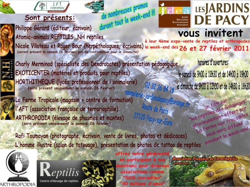 Vente Reptiles aux Jardins de Pacy (Février 2011) Affich10