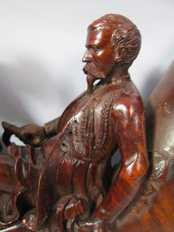 Pipe sculptée - Figuration d'une scène historique : le Duc d'Aumale and Abd el-Kader - 1850 59874410