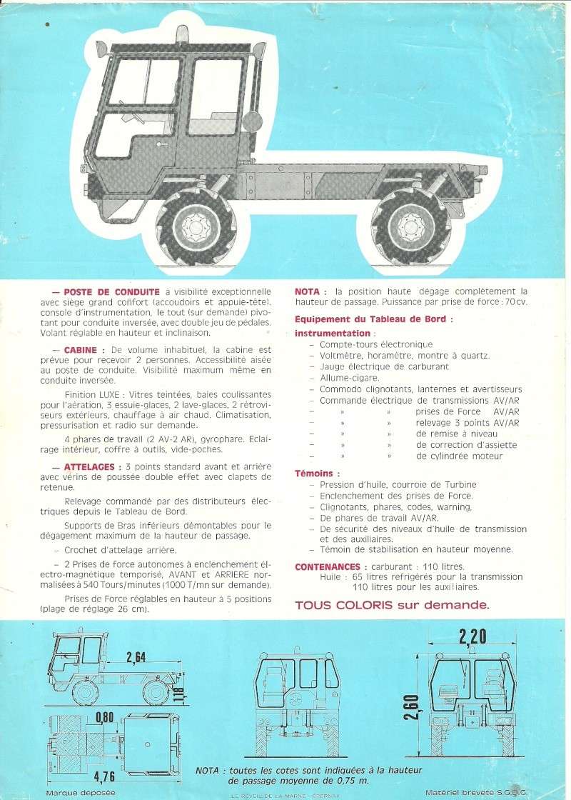 tracteur originaux : de  tracteur Chapuis a Chaptrac - CLAAS Xerion -Mahleur-- Versatile -BIMA Numari24