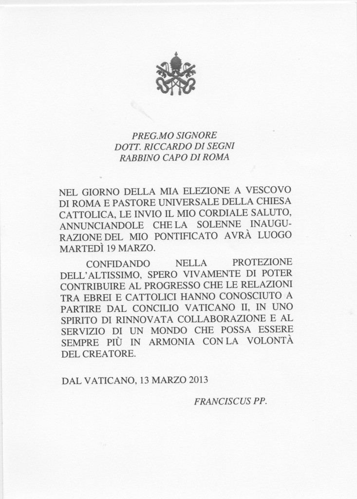 François Ier (Jorge Mario Bergoglio)  Letter10