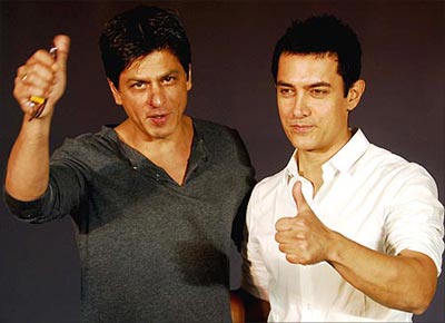 Shah Rukh Khan  et Aamir Khan ensemble à l'écran 37653110