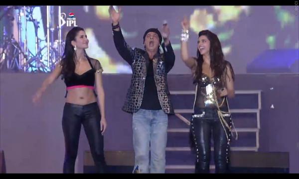 Shah Rukh et autres stars à la cérémonie d'ouverture IPL6 Pl610