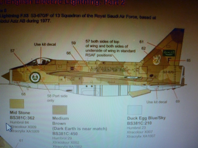 Lightning  F 53   Saudi AF  Trumpeter  1/72 01410