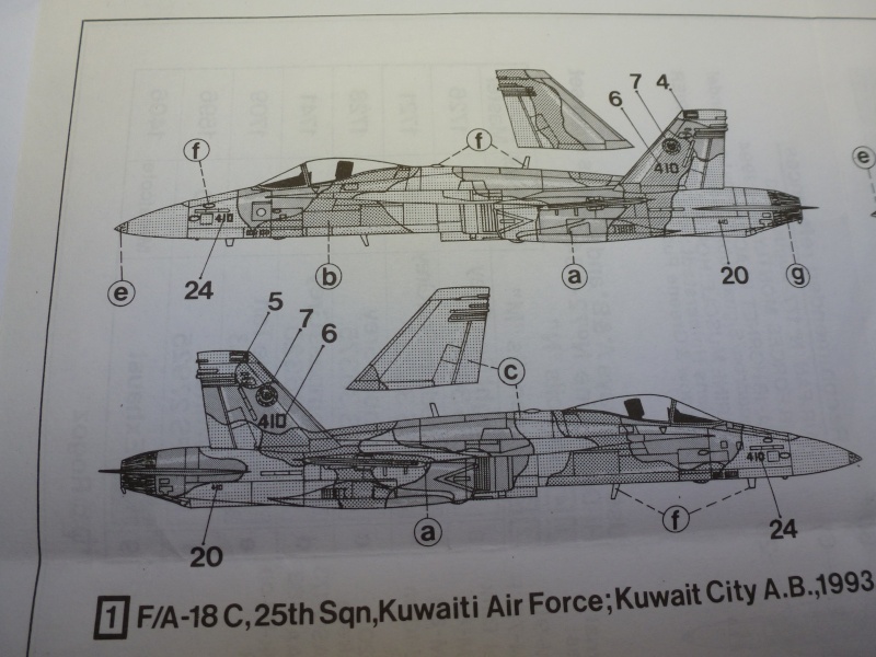 FA 18 C  Hornet   Koweit AF  Academy  1/72 05910