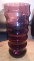 Graduated purple hooped vase Purple10