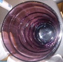 Graduated purple hooped vase Purple12