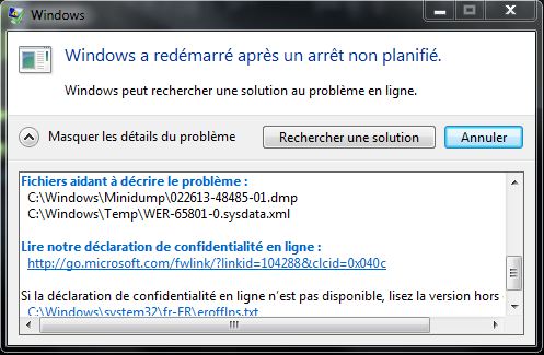 Le BSOD  Aussi appeler "L'Écran Bleu de la Mort" Captur15