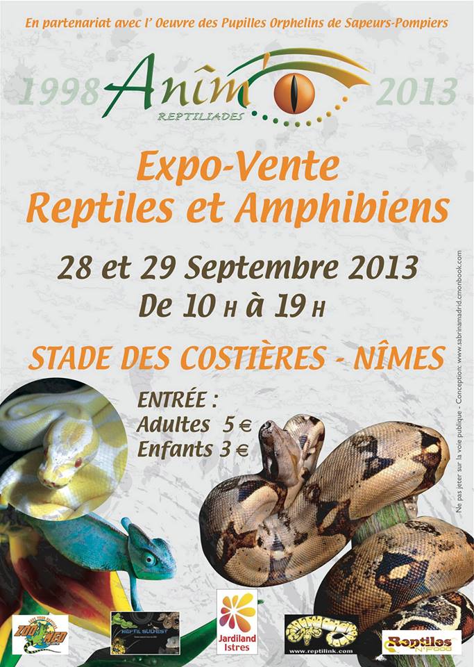 Les "Reptiliades" 2013 les 28 et 29 septembre à Nîmes. 11509610