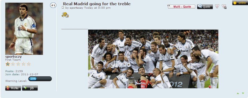 Real Madrid going for the treble Treble10