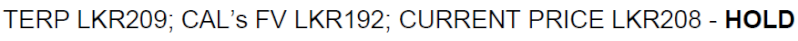 CAL - Flash note on JKH Right Issue Cal110