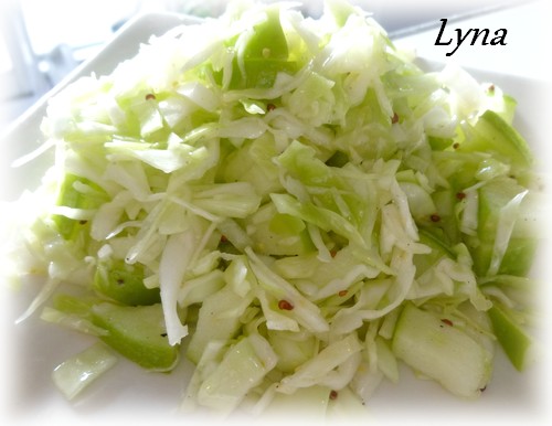 Salade de chou et pomme verte Salade13