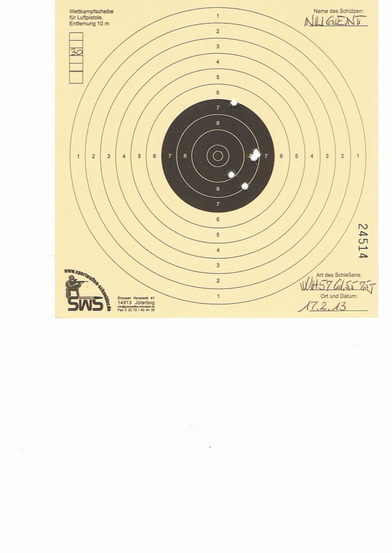 Test Plombs JSB Exact Jumbo RS sur HW 57 Cal.5,5   7,5 Joules 3010