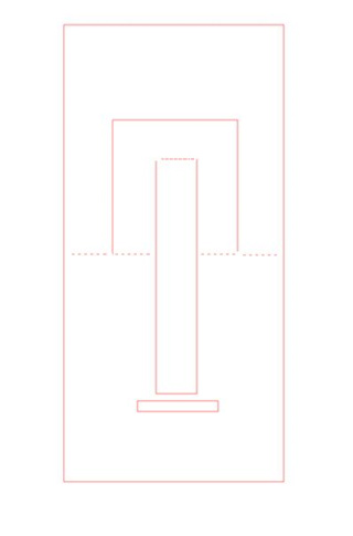Gabarit invitation en forme de chaise + découpe par type de lignes Captur10