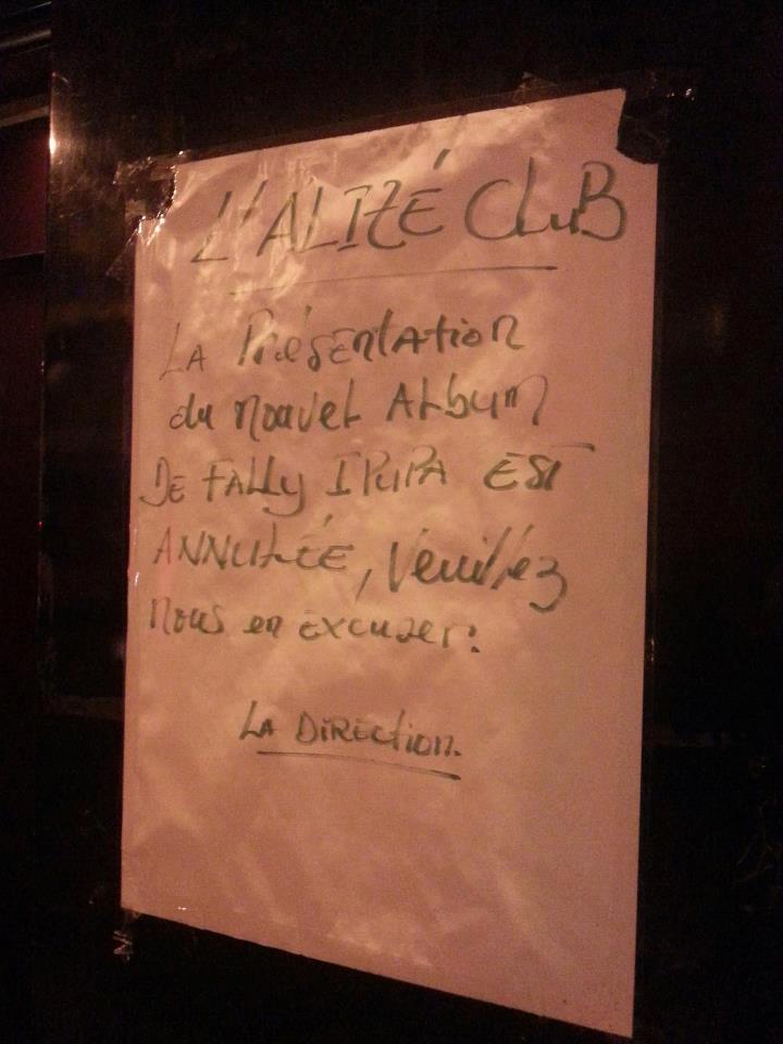 FALLY IPUPA DÉCIDE LA REPRISE DES CONCERTS A PARIS. IL VA JOUER CE VENDREDI 29 MARS 2013 AU CLUB L’ALIZÉ A PARIS. 46573_10