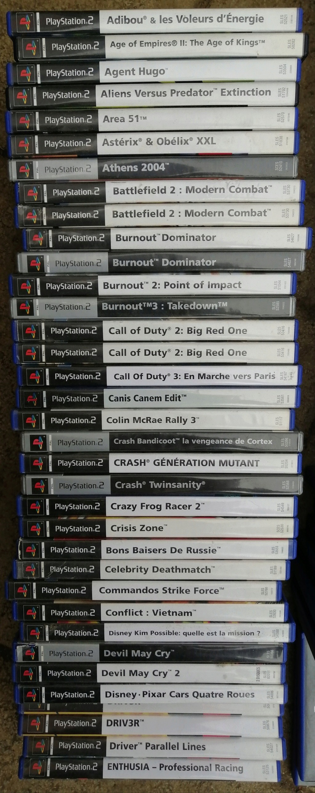[ESTIM] Lot de 262 jeux PS2  Img_2054