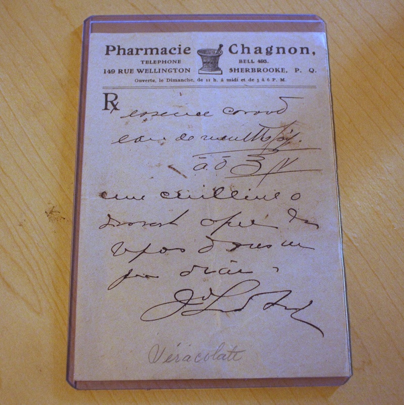 Prescription pharmacie Chagnon Prescr10