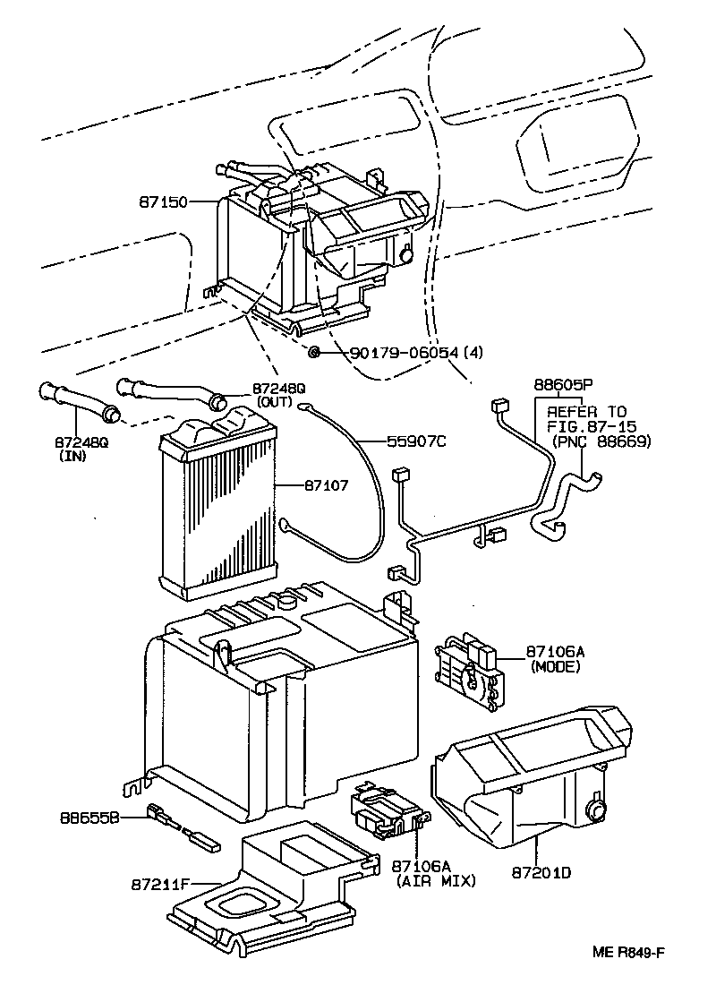 AE101 heater servo sub assy parts Gcimg210