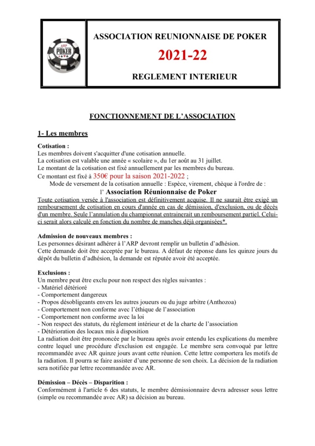 ARP 2021/2022 Fiche d'inscription-Règlement intérieur-Charte Fiche_15