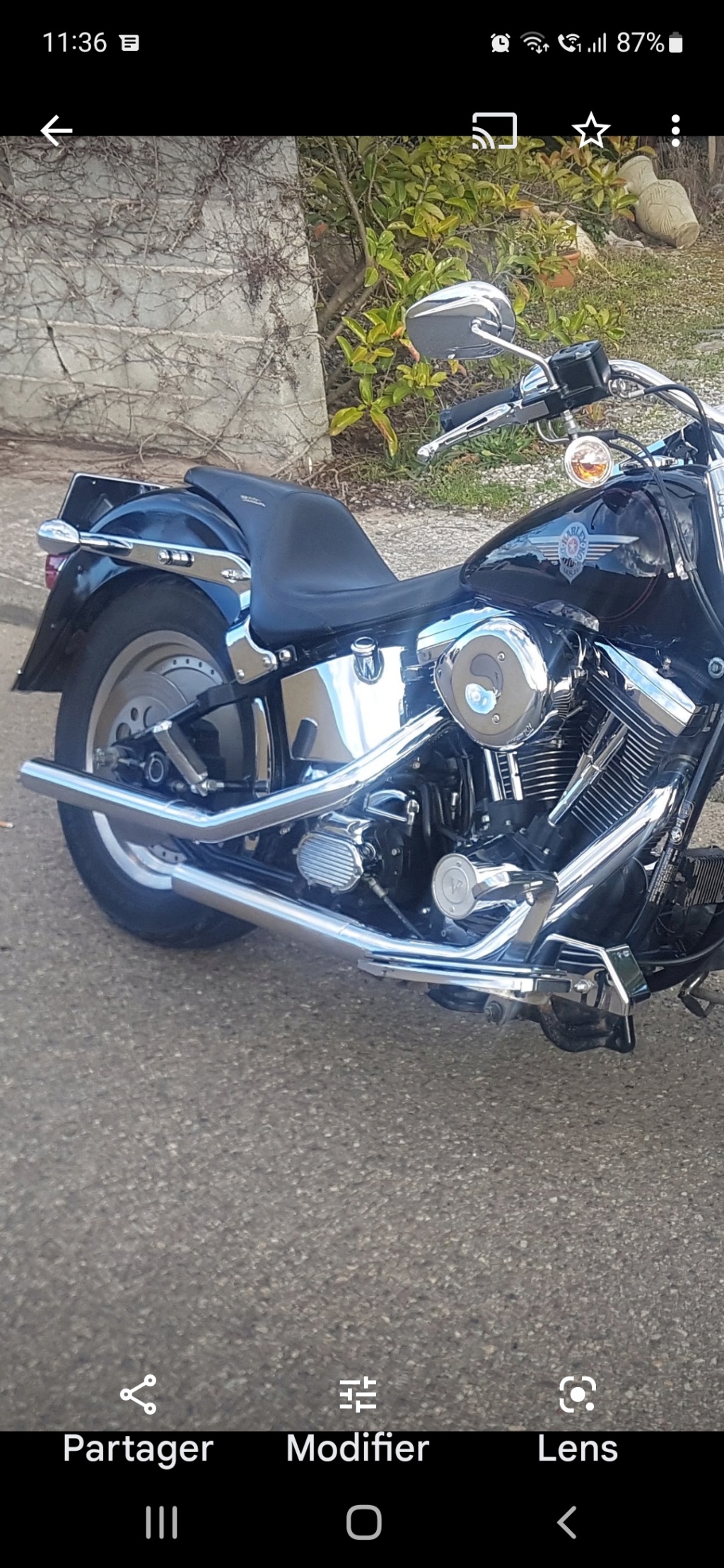 Recherche échange ligne softail 1340 vance contre origine Screen73