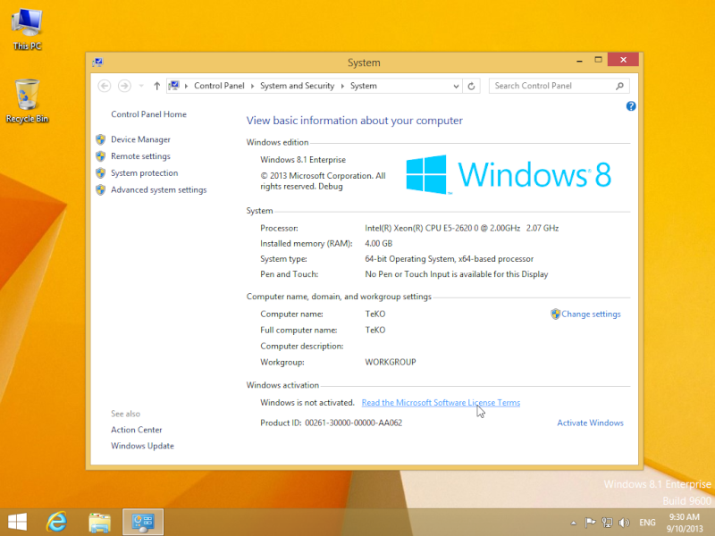  افتراضي Windows 8.1 enterprise debug checked  Aapx12