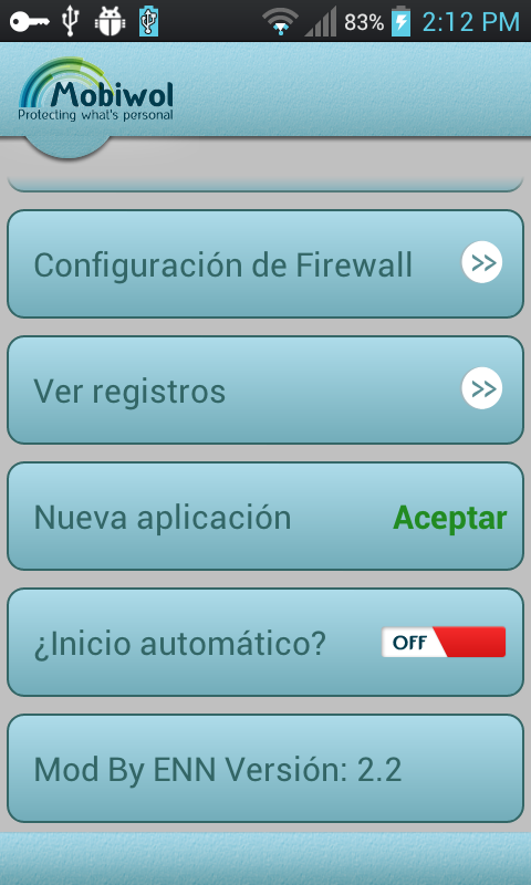 Mobiwol en español - firewall sin root (ENN Mod) 110