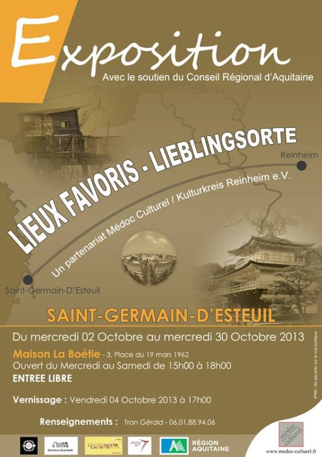 Exposition "Lieux Favoris"du 2 au 30 Octobre 2013 à St Germain d'Esteuil 13813110