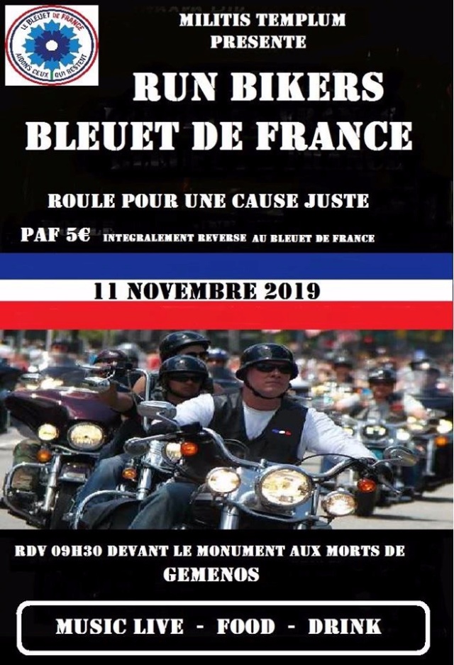 RUN  BIKERS  BLEUET  DE  FRANCE LE 11 NOVEMBRE 2019  A  GEMENOS  5db17d10
