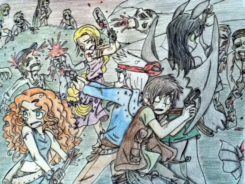 (Fan art) Merida, Rapunzel, Jack et Hiccup - The Big Four - Page 36 Au_zom11