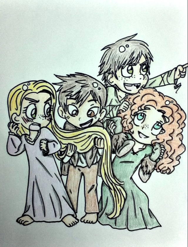 (Fan art) Merida, Rapunzel, Jack et Hiccup - The Big Four - Page 36 Kids_b10