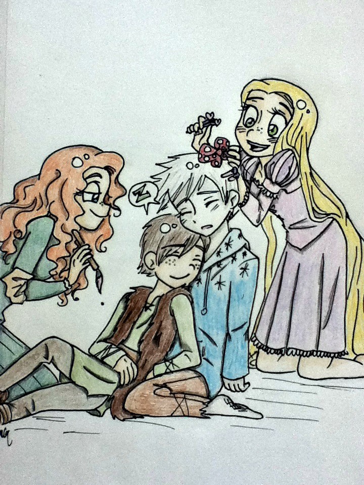 (Fan art) Merida, Rapunzel, Jack et Hiccup - The Big Four - Page 36 They_h10