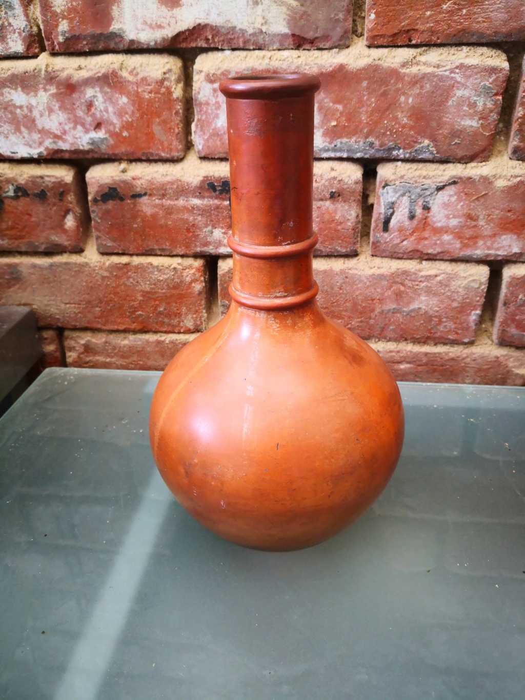 An old Terracotta vase, lovely quality but no marks at all. Img_2106
