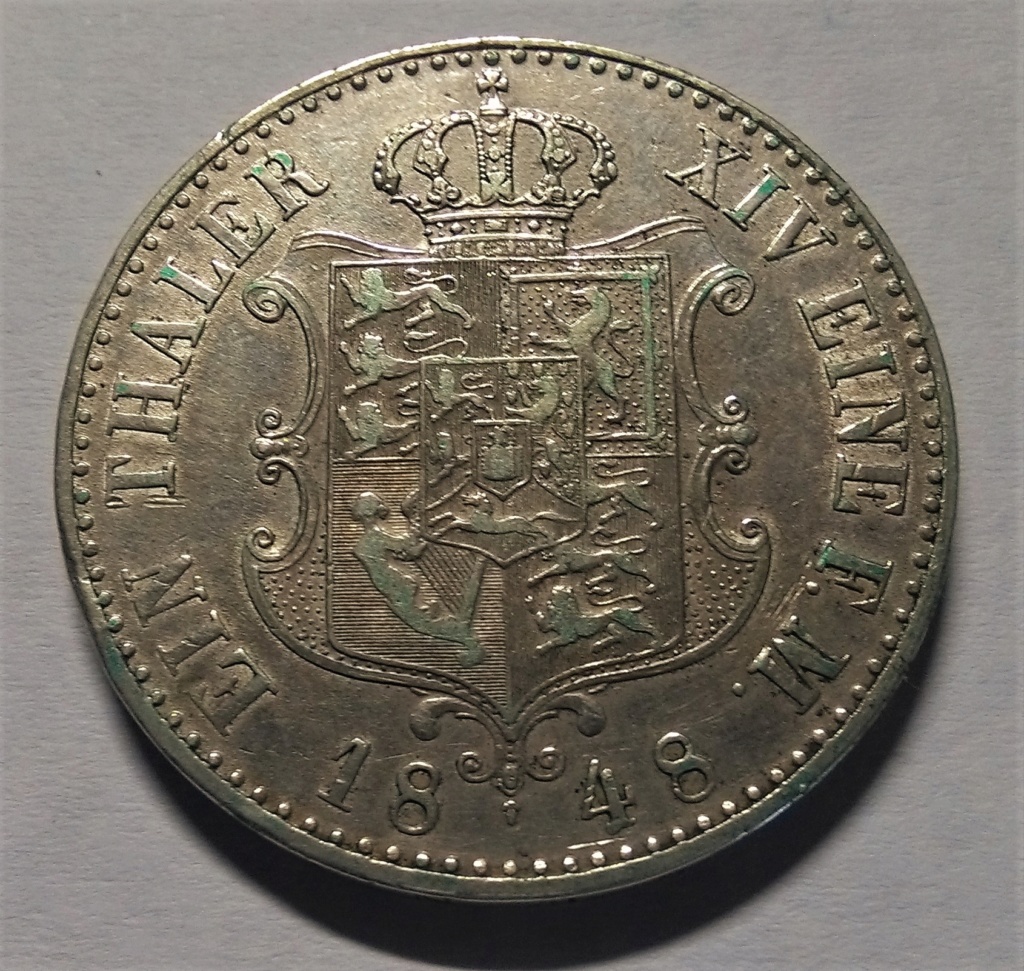 Una de calvos: 1 Thaler - Hannover, 1848 Img_2047