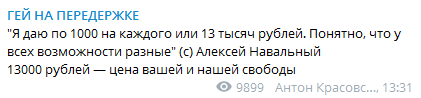 Навальный оценил свободу задержанных во время незаконных акций в 1 тыс. рублей Image010