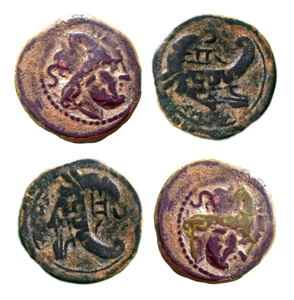 Semis republicano acuñado sobre moneda cartaginesa Semis11