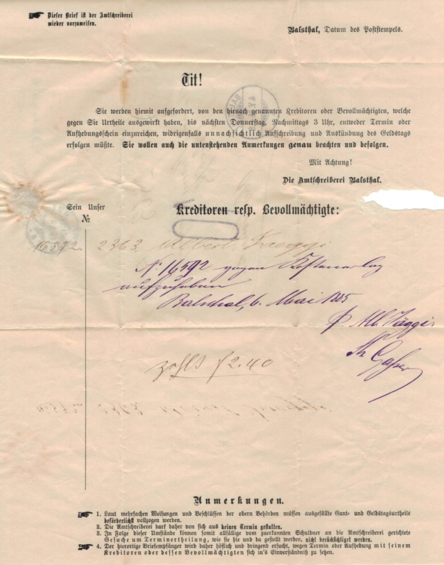 Mein Sammelgebiet: Alte Briefe mit Einblick in die früheren Leben. Nachpo12