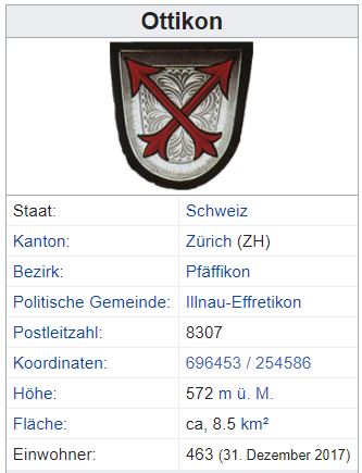 Ottikon bei Kemptthal ZH - 463 Einwohner Zi119