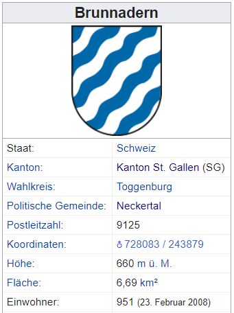 Brunnadern SG - 951 Einwohner Zi30