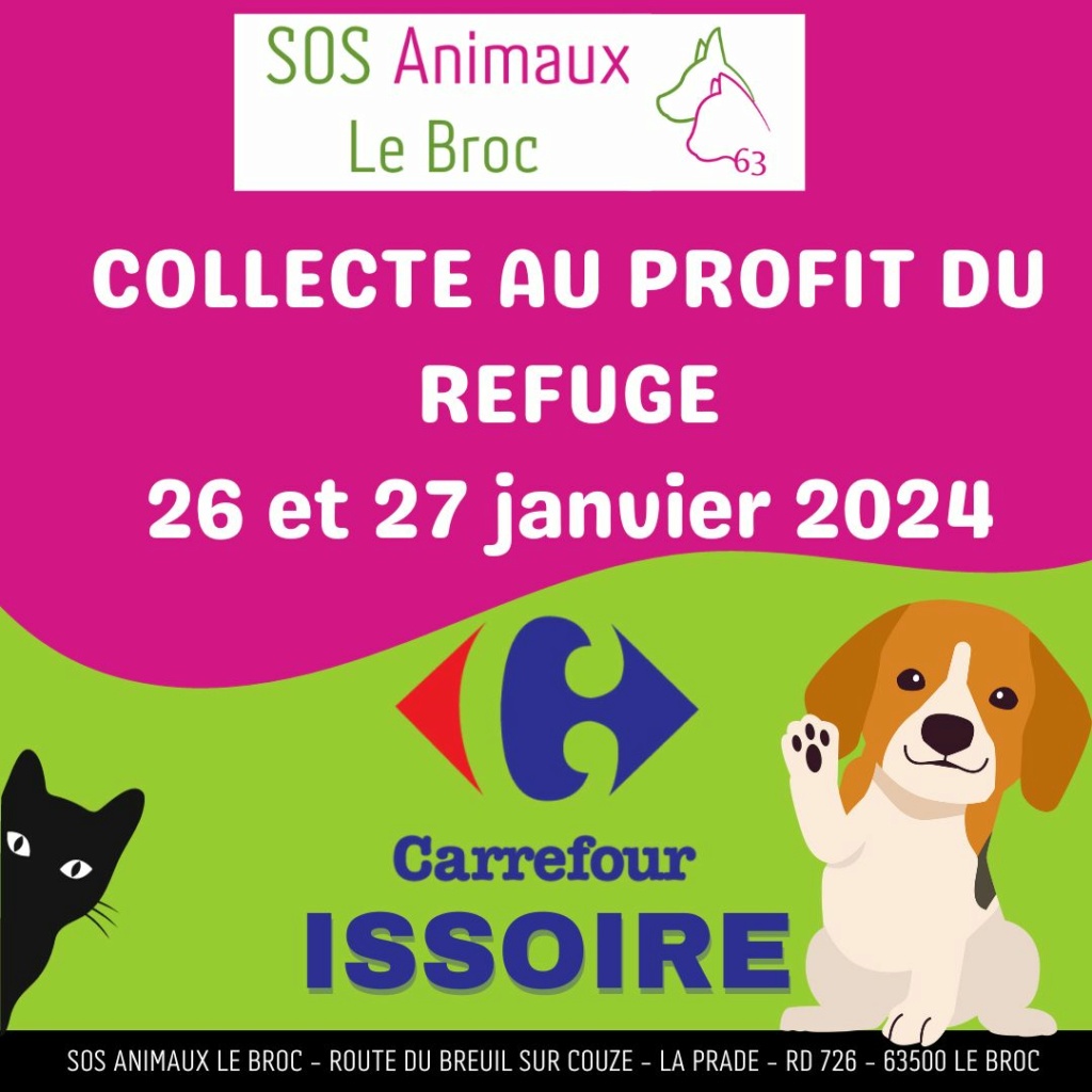 26 & 27 janvier 2024 - Collecte à Carrefour Issoire Facebo12