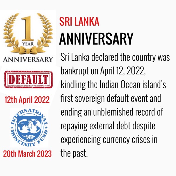 Sri Lanka Sovereign Debt Default - 1st Year Anniversary Ce540110