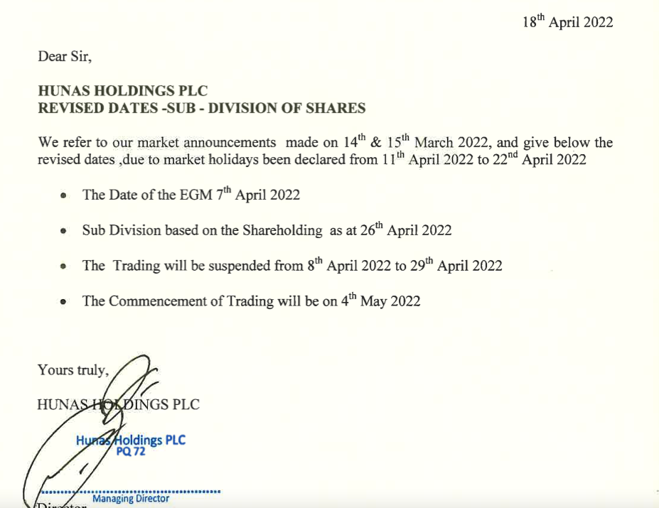 Beware: Hunas Holdings PLC one of the most overvalued stock Scree216