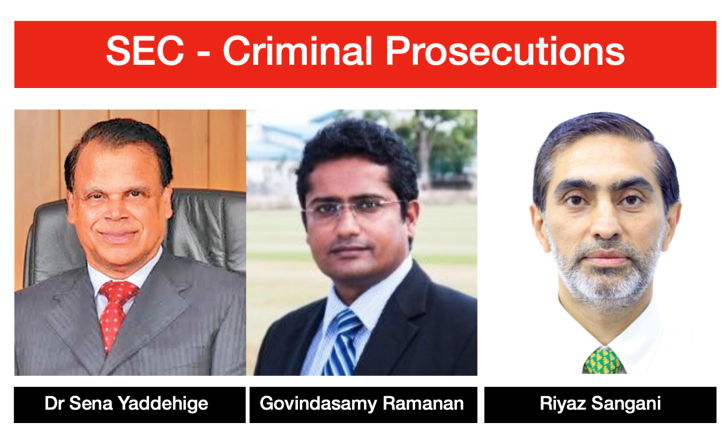 Sri Lanka: Stock Market Fraudsters with Criminal Prosecutions Scree460