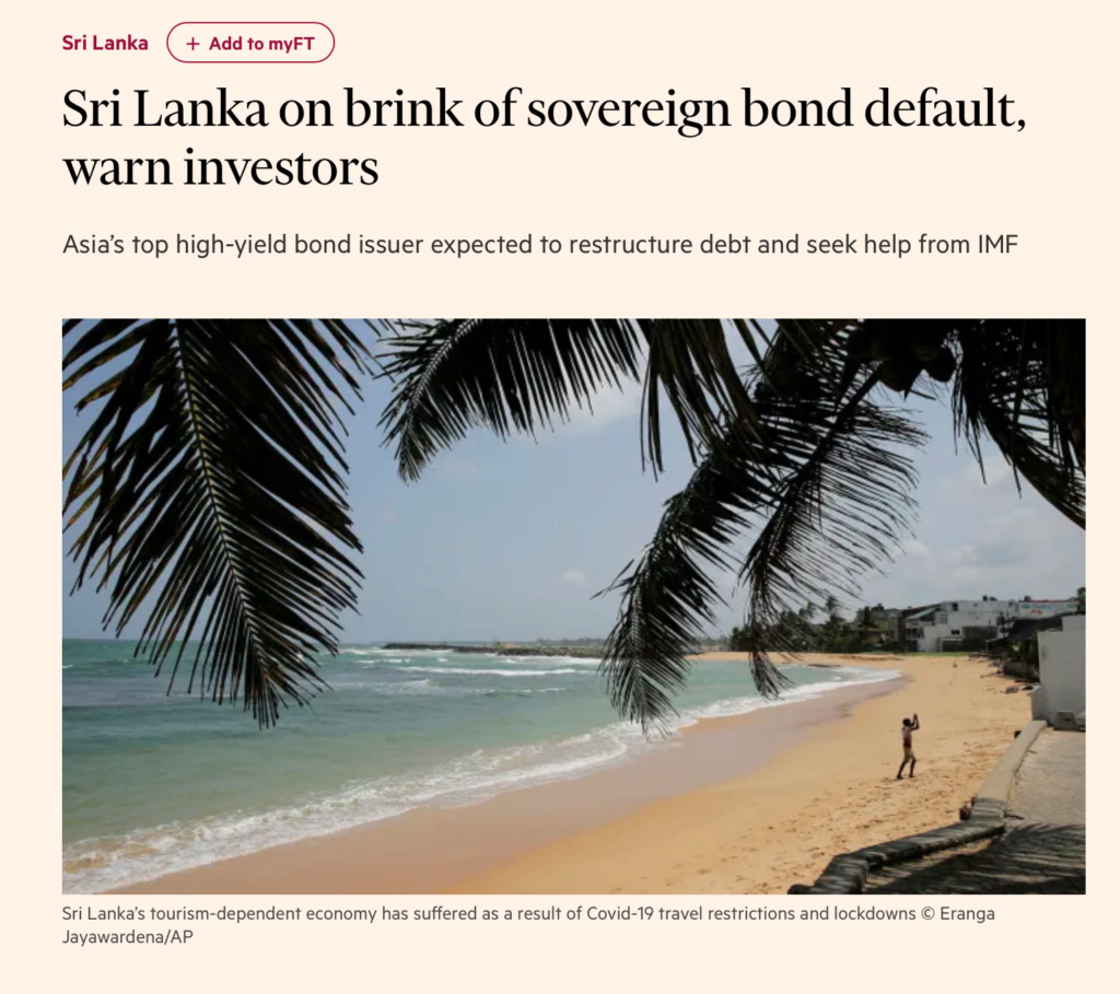 Sri Lanka on brink of sovereign bond default, warn investors Screen63