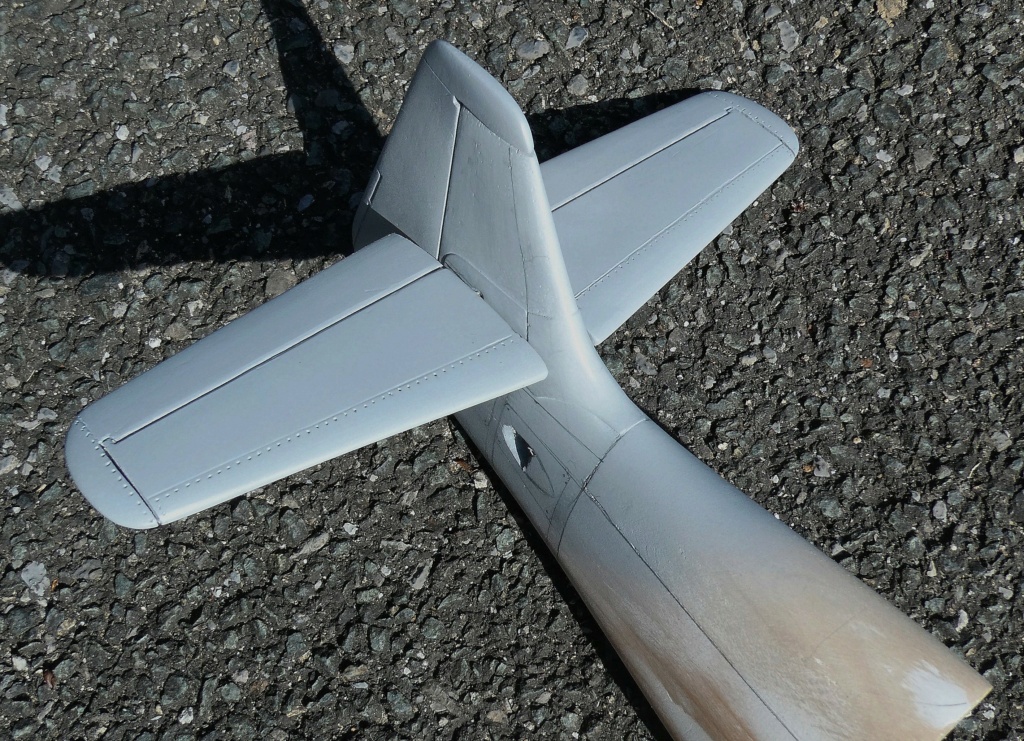 Morane-Saulnier MS.475 Vanneau au 1/16 scratch intégral en bois massif sculpté : fuselage arrière et empennage - Page 6 12319