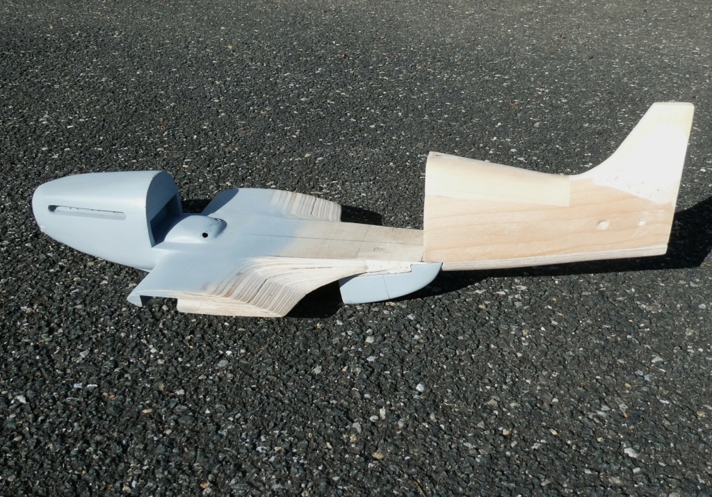 Morane-Saulnier MS.475 Vanneau au 1/16 scratch intégral en bois massif sculpté : fuselage arrière et empennage - Page 5 3740