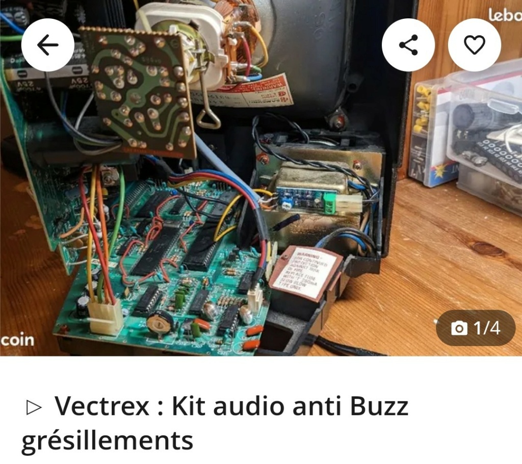 Kit audio pour Vectrex Screen31