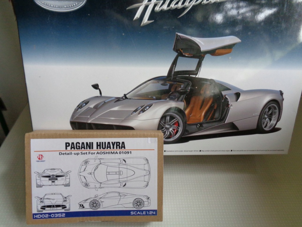 pagani huayra kit aoshima + transkit hobby design 1.24 113
