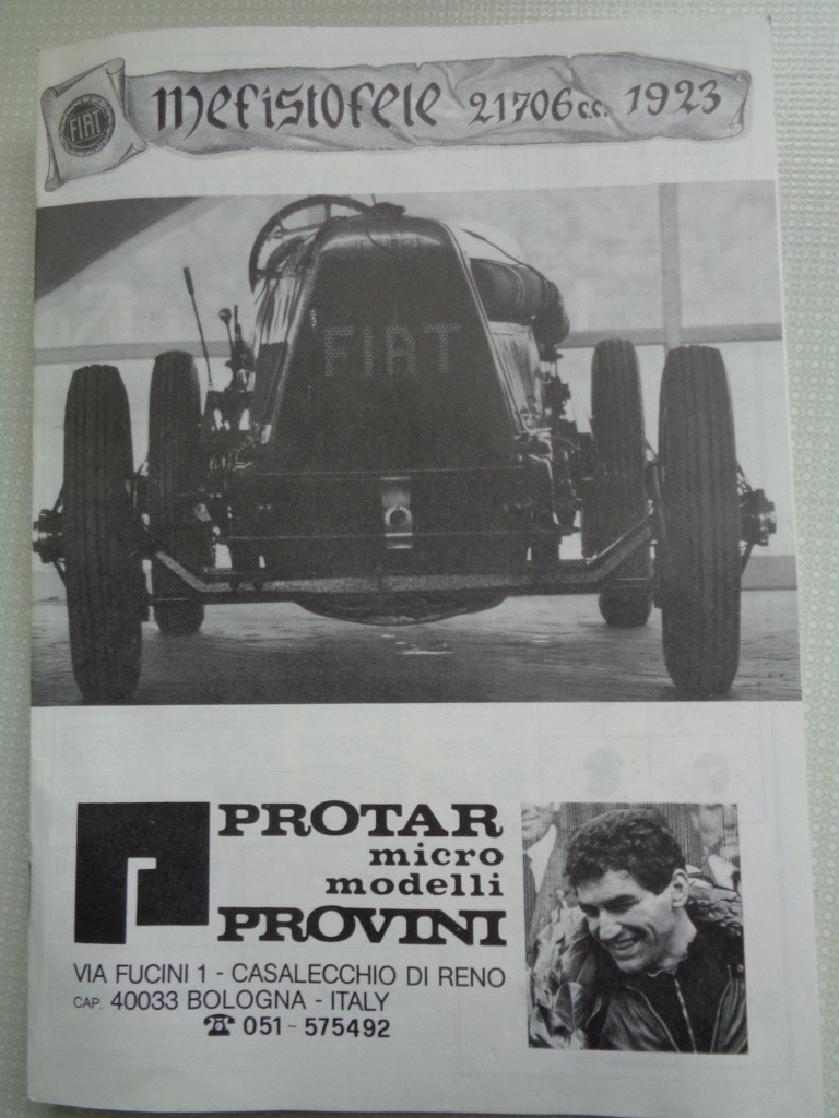 fiat mefistofele 1923 speed record kit protar 1.12 12510