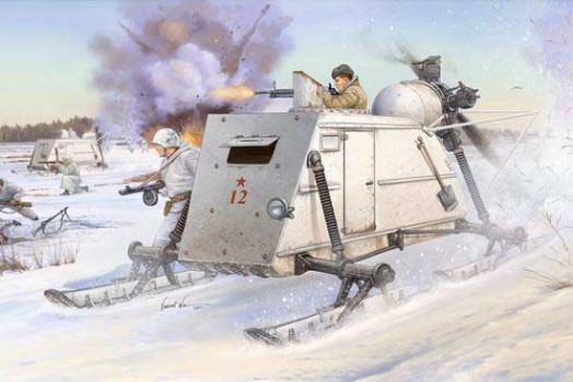 soviet aerosan km*4 kit trumpeter 1/35 Trum0210